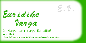 euridike varga business card