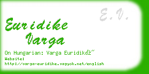 euridike varga business card